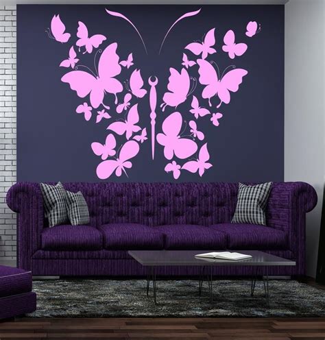 Butterfly Wall Decal Vinyl Sticker Butterfly Decal Interior Etsy