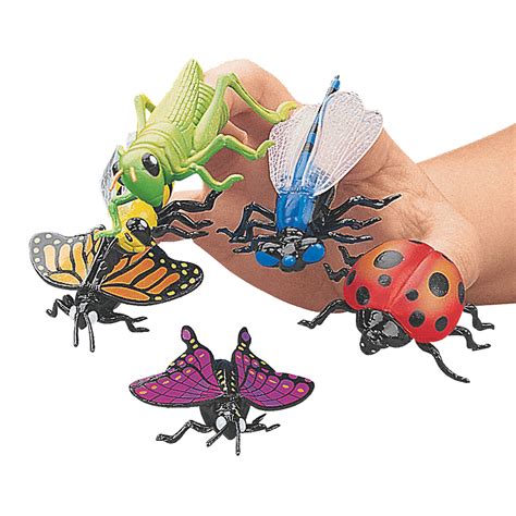 Insect Finger Puppets 2 12 Inch 12 Count Rebeccas Toys And Prizes