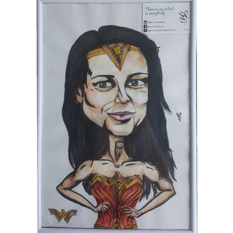 Wonder Woman Inspired Caricature