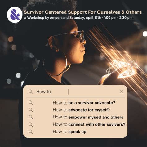 survivor centered support for ourselves and others ampersand sexual violence resources center of