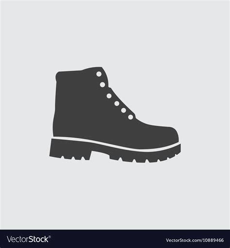 Hiking Boots Icon Royalty Free Vector Image Vectorstock