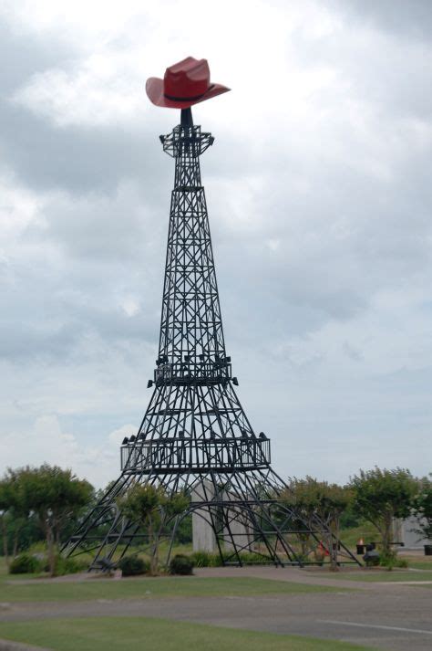 The Paris Texas Eiffel Tower With A Cowboy Hat On Top Eiffel Tower