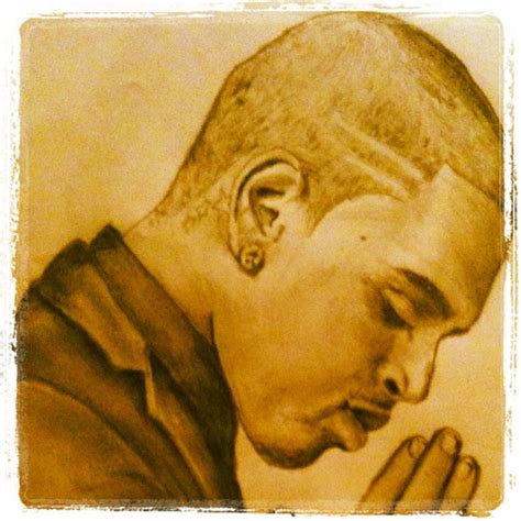 Draw Chris Brown Drawings Portrait Tattoo Male Sketch