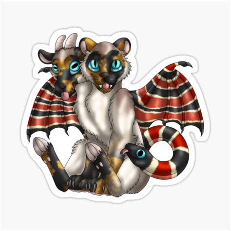 Chimera Cubs Tortie Point Sticker For Sale By Spyroid101 Redbubble