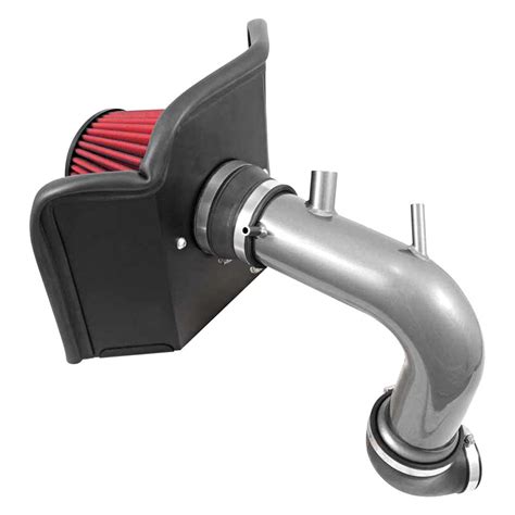 AEM C Aluminum Gunmetal Gray Cold Air Intake System With Red Filter