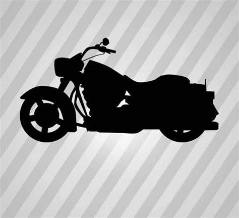 Harley Davidson Silhouette Svg Dxf Eps Silhouette Rld