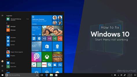 Start Menu Not Working Windows 10 Build 10240 Betaaceto