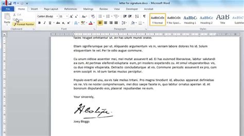How To Create Digital Signature In Word Youtube