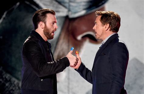 (born april 4, 1965) is an american actor and producer. Robert Downey Jr. and Chris Evans have thumb war at Kids ...