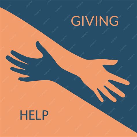 Premium Vector | Helping hand concept Gesture sign of help and hope Two