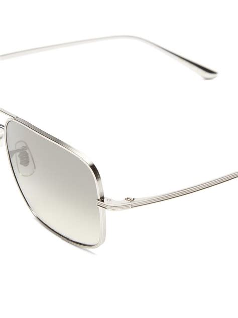 X Oliver Peoples Victory La Square Sunglasses The Row Matchesfashion Uk