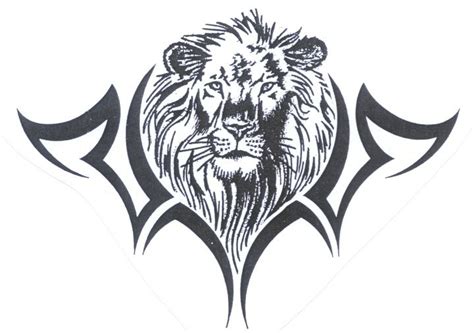 Lion And Tribal Tattoo Stencil Tribal Tattoos Lion