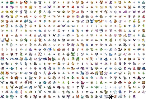 An Image Of Many Different Colored Characters On A White Background