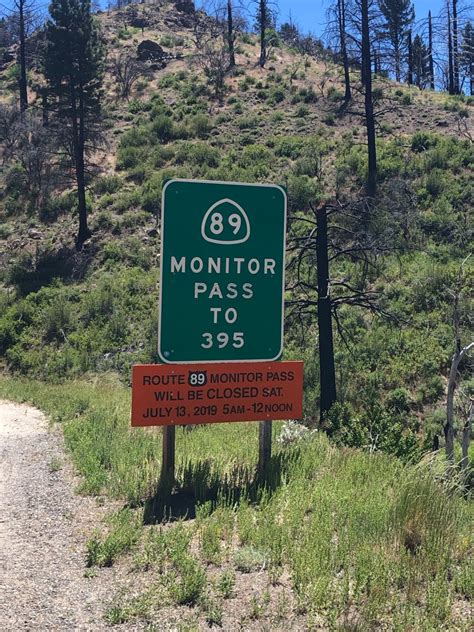 State Route 89 Monitor Pass Opens From Winter Closure