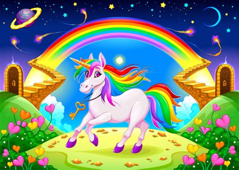 Rainbow Unicorn Jigsaw Puzzle In Kids Puzzles Puzzles On
