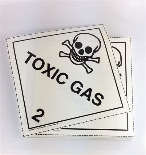 Class Toxic Gas Placard Stock Xpress Com