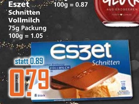 Eszet Schnitten Vollmilch 75g Angebot Bei Klaas Und Kock