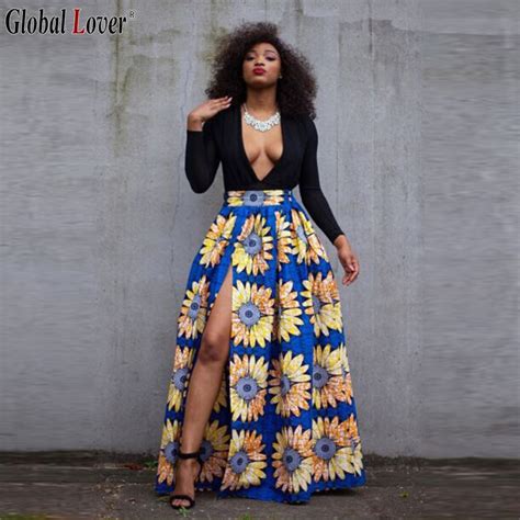 Buy Vintage African Print 2 Piece Set Dress Women V