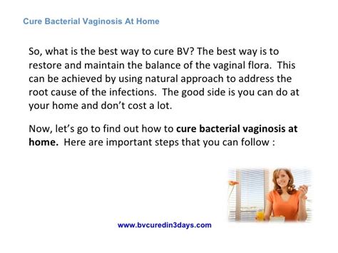 Cure Bacterial Vaginosis At Home 5 Simple Tips To Eliminate Bv Fast