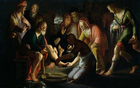 Christ Washing The Disciples Feet Posters And Prints By Peter Wtewael