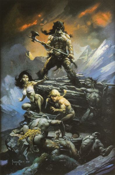 Authentic Frank Frazetta Print Fire And Ice 132 16 X 24 Ebay