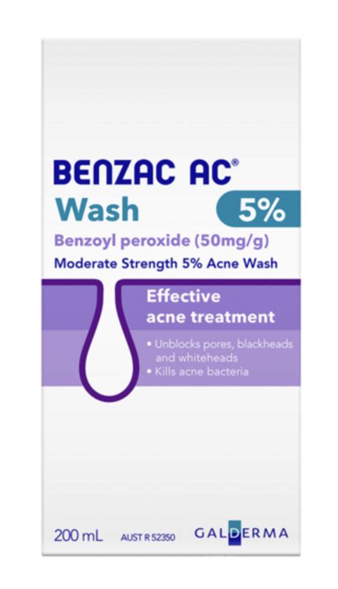 Review Galderma Benzac Ac Moderate Strength 5 Acne Wash Ingredients
