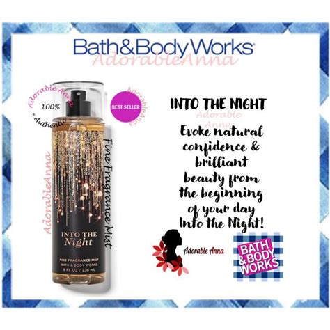 Bath And Body Works Bbw Ffm Body Mist Into The Night Shopee Malaysia