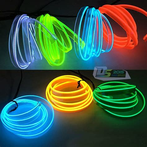 2m5m Led Soft Flash Flexible Neon Light Glow El Strip Tube Wire Rope W