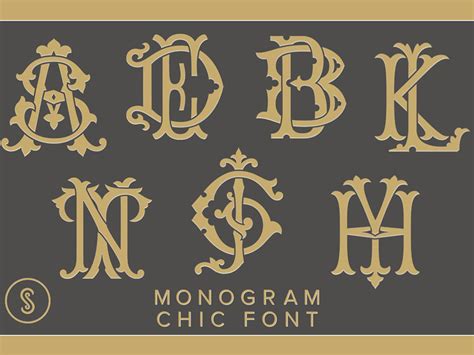 Free Interlocking Monogram Fonts