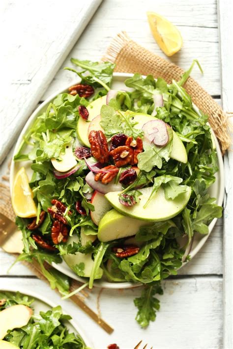 Apple Pecan Arugula Salad Minimalist Baker Recipes