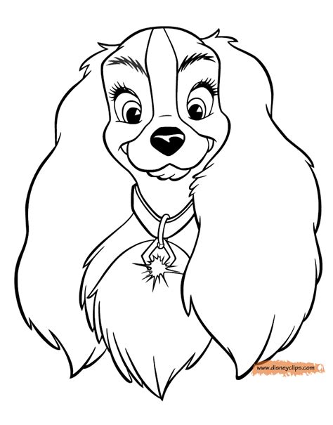 Lady And The Tramp Coloring Pages - Learny Kids