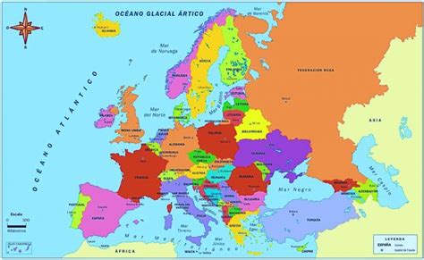 Mapa De Europa Político 🥇 ImÁgenes Mapas Del Continente Europeo