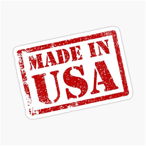 Made In Usa Made In America Sticker For Sale By Theshirtyurt Redbubble