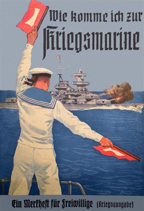 Ww German Kriegsmarine Come And Join Kriegsmarine Recruitment Poster