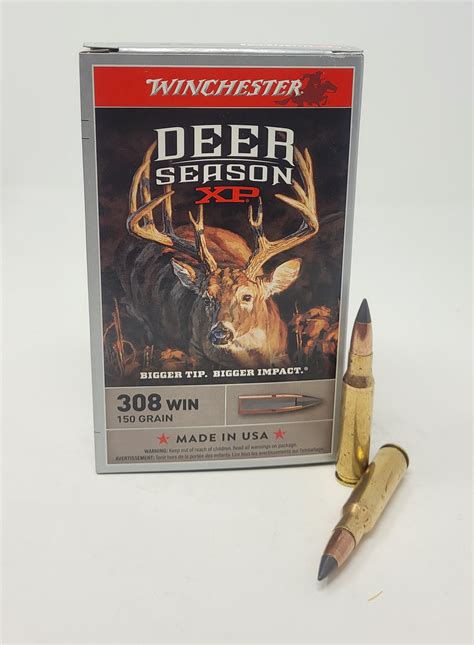 Winchester 308 Win Ammunition Deer Season Xp X308dslf 150 Grain Copper