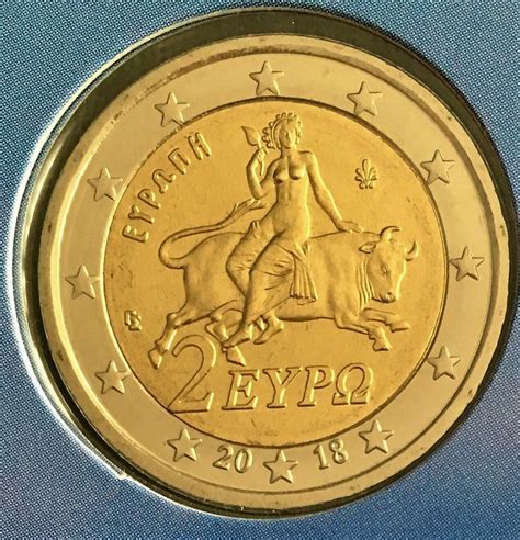 Grèce 2 Euro 2018 Pieces Eurotv Le Catalogue En Ligne Des Monnaies