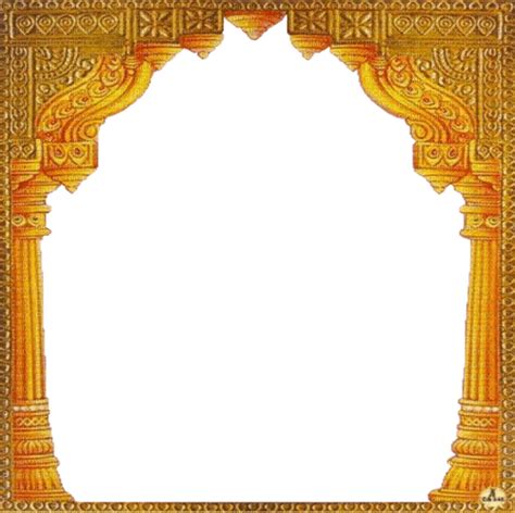 Gold Temple India Frame Gold Temple India Frame Pillar