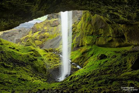Waterfall Cave Waterfalls Iceland Europe Synnatschke Photography