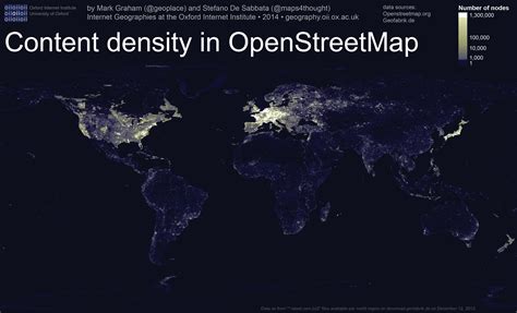 Uneven Geographies Of Openstreetmap Information Geographies