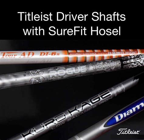 The home for all things golf. Titleist Surefit Individual Driver Shafts | Custom Fit Service