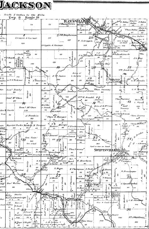 1875 Jackson County Ohio Township Maps