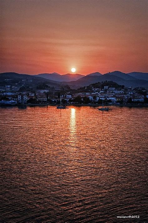Limnos Island Sunset Visiting Greece Greece Lemnos
