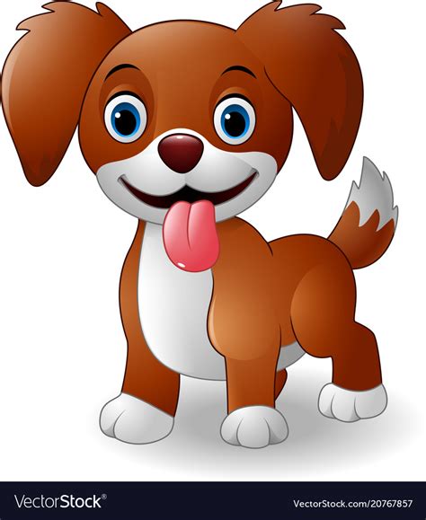 Cute Baby Dog Cartoon Royalty Free Vector Image
