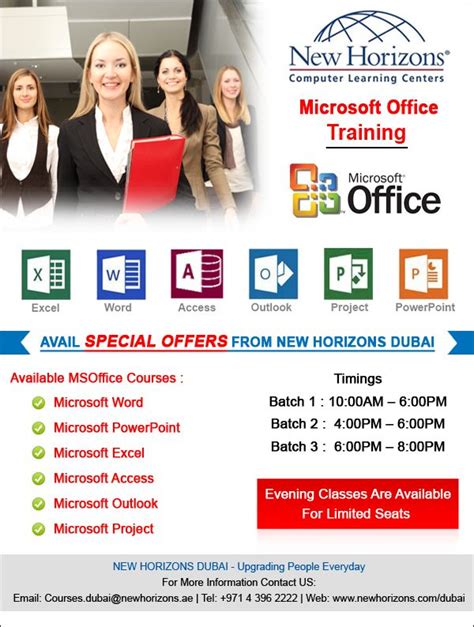 microsoft office training avail special offers from new horizons dubai office training