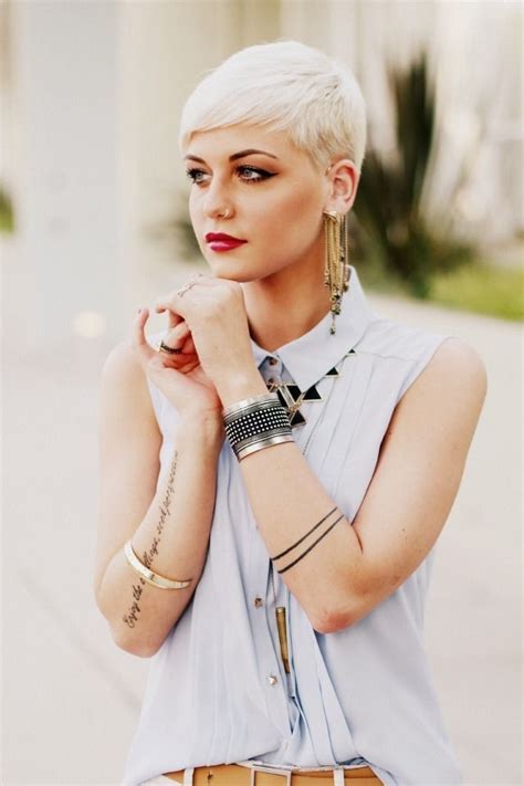 You can make this boyish cut playful with bright blonde and a wet look. 161 best Short hair and Undercuts images on Pinterest ...