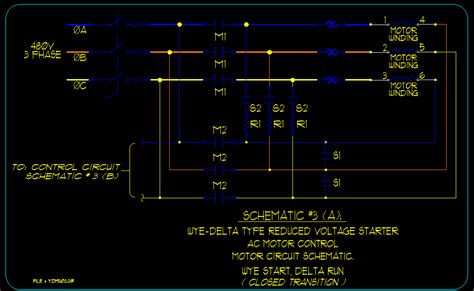 Star delta wiring diagram from the motor control warehouse. Wye / Delta Motor Starting Schematics - ECN Electrical Forums