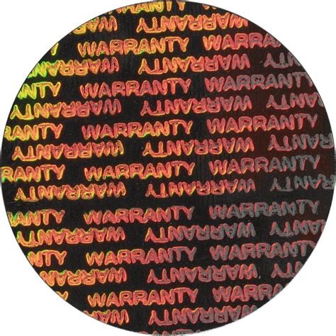Warranty Holo Sticker 3png Blkmarket©