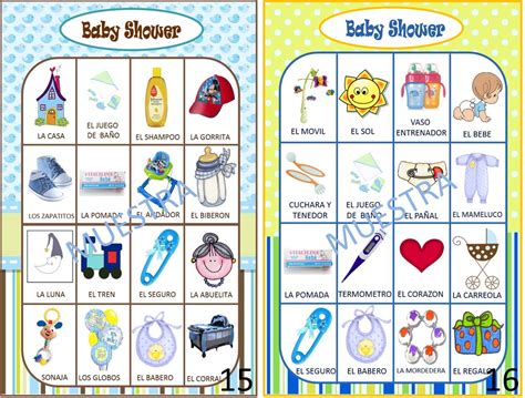 Loteria Baby Shower 80 Cartas Imprimible 12000 En Mercado Libre
