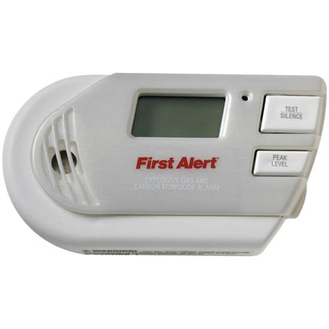On first alert carbon monoxide alarms, the red light flashes to show the co alarm is properly receiving battery power. First Alert 1039760 3-in-1 Explosive Gas & Carbon Monoxide ...