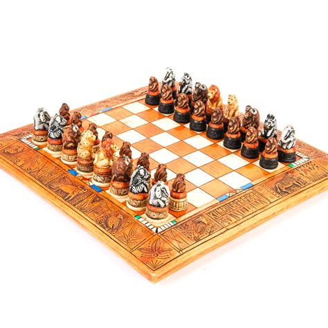 Mini African Animal Chess Set Amazing Africa Ts Ta Tradenexo Llc